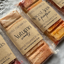 Load image into Gallery viewer, WSC Candle Co soap bars with labels on a marble surface